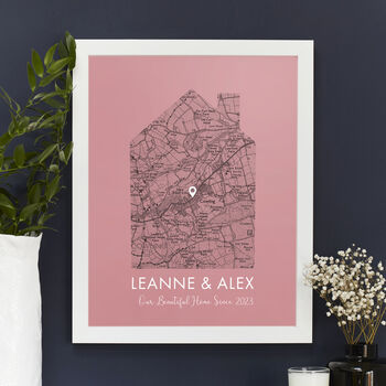 Personalised Our Home UK Map Print, 7 of 12