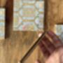 Set Of Six Wood Coasters With Case, Luxury Tableware, thumbnail 8 of 9