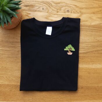 Bonsai Embroidered T Shirt, 5 of 8