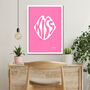 Kiss Pink Print, thumbnail 2 of 3