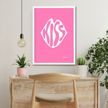 Kiss Pink Print, 2 of 3