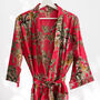 Giraffe Print Cotton Dressing Gown Kimono, thumbnail 2 of 2