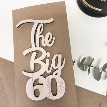 Personalised Big 60 Birthday Card, 4 of 9