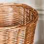 Woven Wicker Basket Waste Paper Bin, thumbnail 2 of 4