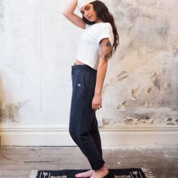 Organic Cotton Ink Grey Joggers, 2 of 5