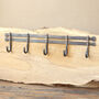 Fathers Day Gift Handmade Iron And Copper Coat Rack, Three Hook And Five Hook, thumbnail 5 of 7
