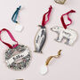 Personalised Polar Bear Christmas Decoration, thumbnail 4 of 6