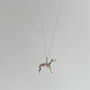 Sterling Silver Greyhound Pendant Necklace, thumbnail 1 of 5