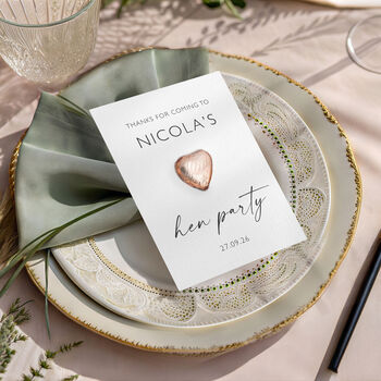 Hen Party Bag Personalised Chocolate Hen Do Favours, 8 of 9