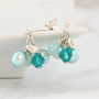 Pearl Cluster Earrings in Many Colours, thumbnail 6 of 12