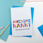 Awesome Nanny Personalised Card, thumbnail 2 of 2
