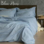Linen Double Duvet Cover Set With Four Pillowcases, thumbnail 7 of 12
