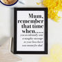 Personalised Remember When Print, thumbnail 6 of 6