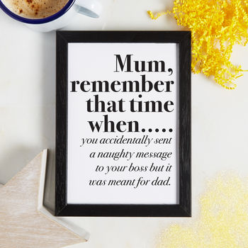 Personalised Remember When Print, 6 of 6