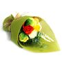 Standing Soap Flower Bouquet Green Yellow Gift, thumbnail 2 of 3