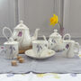 Bee And Spring Flowers Four Cup China Teapot, thumbnail 6 of 9