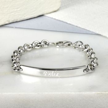 Personalised Child's Sterling Silver Identity Bracelet, 5 of 5