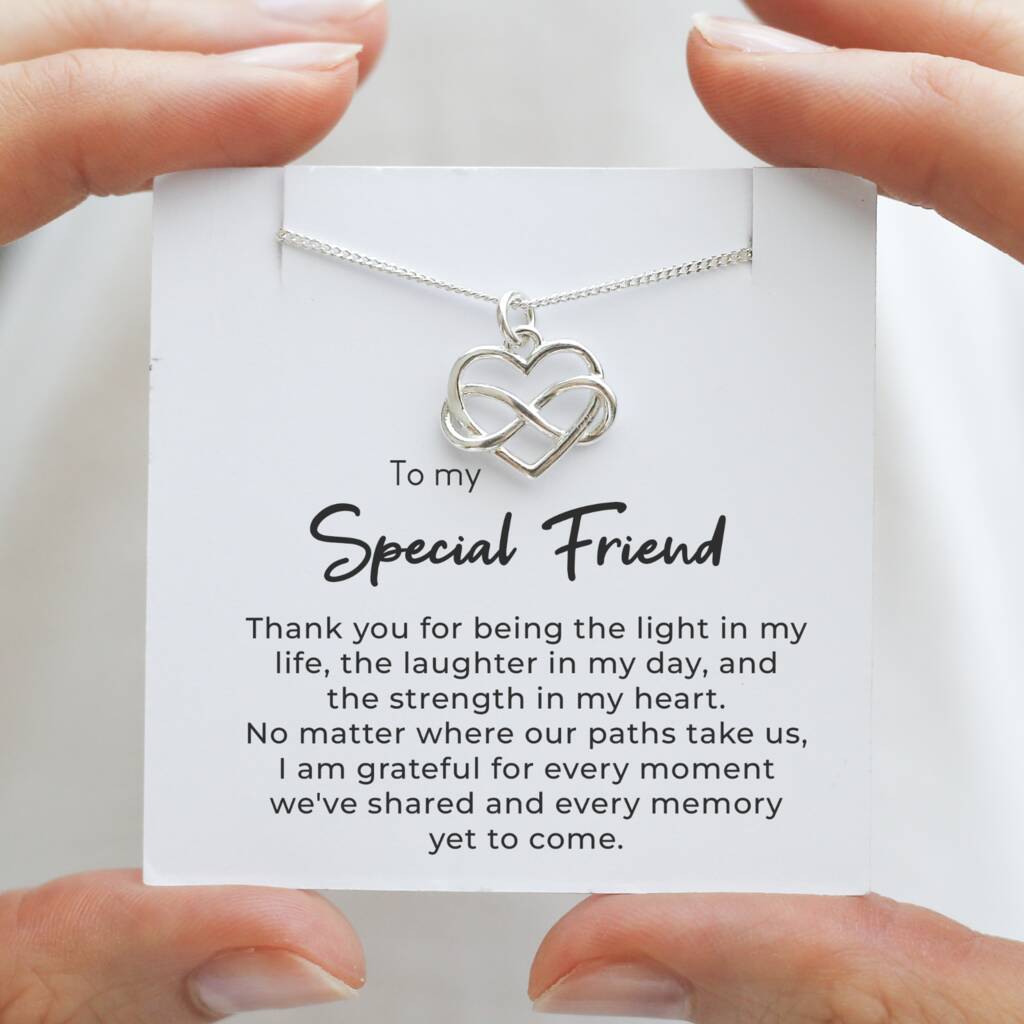 Gift For Friend, Sterling Silver Infinity Necklace, 1 of 10