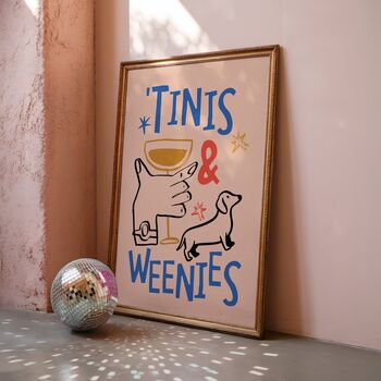 'Tinis And Weenies Print, 2 of 4