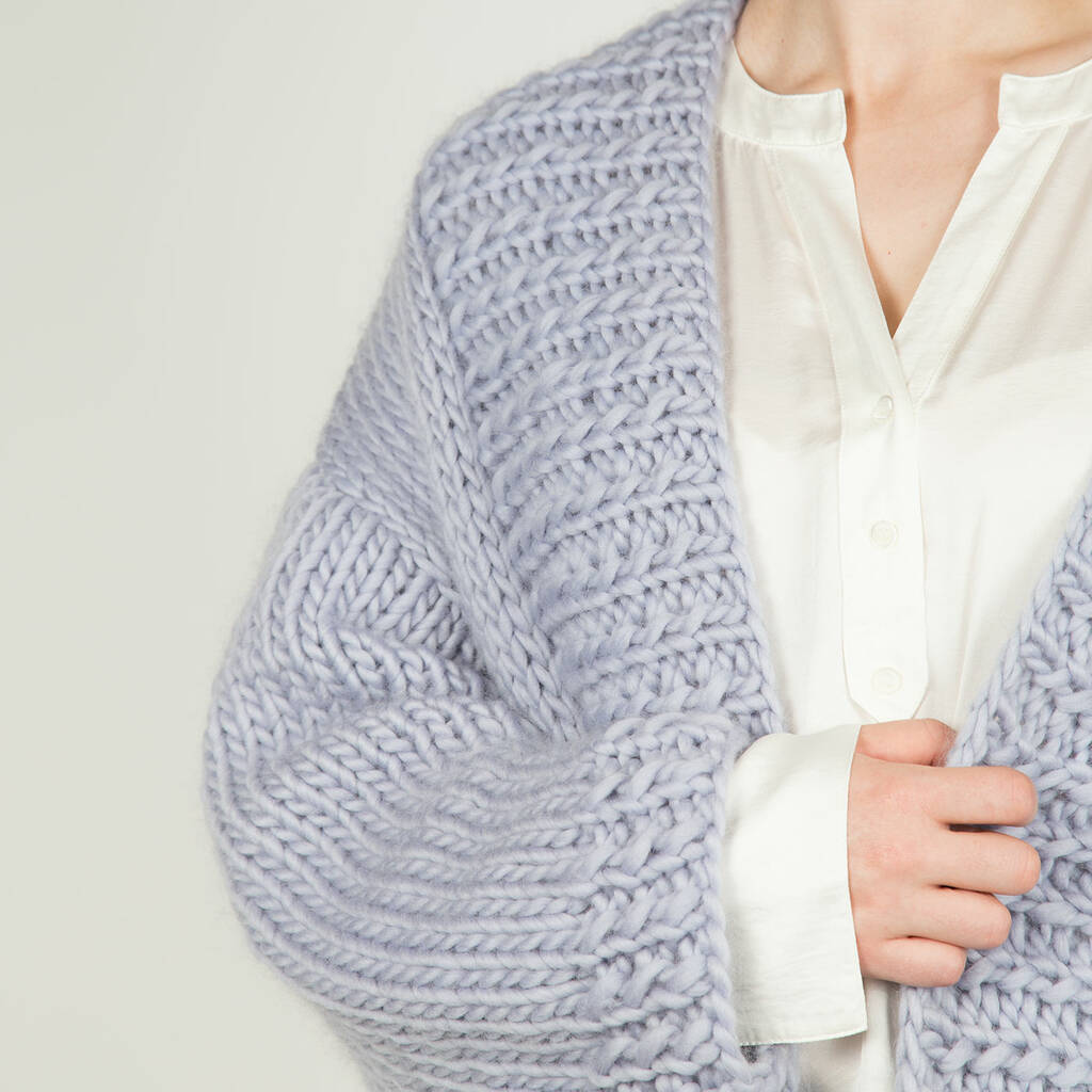 Long Cardigan Knitting Kit By Wool Couture