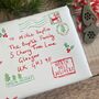North Pole Special Delivery Name And Address Personalised Wrapping Paper, thumbnail 4 of 10