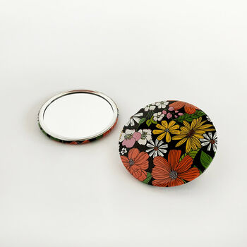 Retro Floral Pocket Mirror, 2 of 6