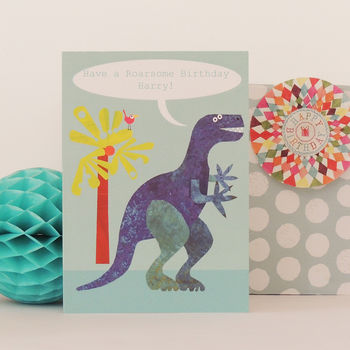 Personalised Bubble Dinosaur Card, 4 of 7