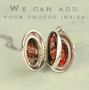 925 Sterling Silver Oval Album Locket, 3 of 9