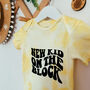 Tie Dye New Kid On The Block Bodysuit | New Baby Gift, thumbnail 4 of 4