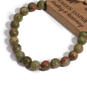 Green Jasper Gemstone Power Bracelet | Nurturing, 2 of 4