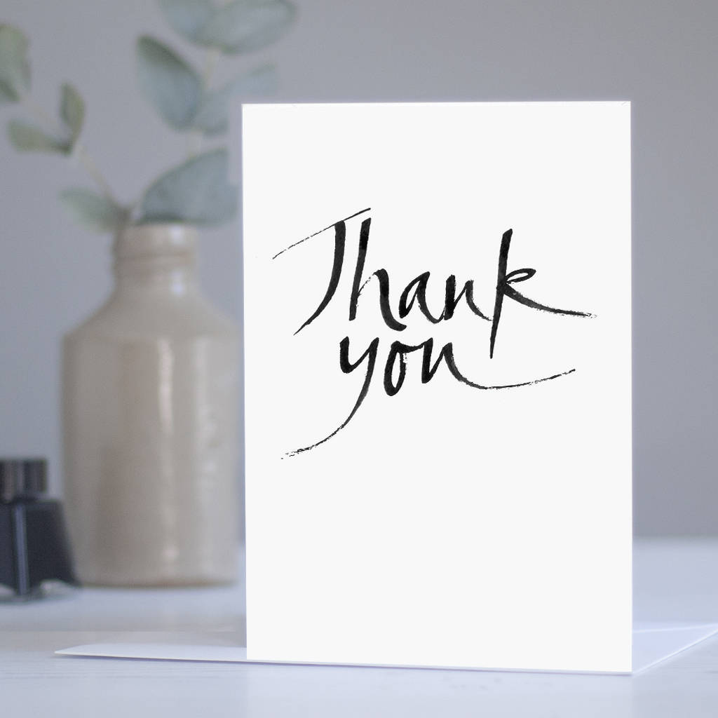 'thank you' card by gabrielle izen