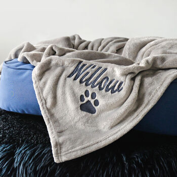Personalised Grey Pet Blanket, 3 of 5
