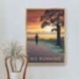 Go Running Travel Poster Art Print, thumbnail 5 of 8