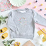 Liberty Of London Personalised Children's Jumper Grey, thumbnail 1 of 7