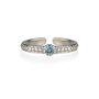 Lalita Blue Topaz Midi Ring Or Toe Ring, thumbnail 4 of 10