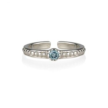 Lalita Blue Topaz Midi Ring Or Toe Ring, 4 of 10