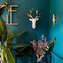 White And Gold Wall Stag Head, thumbnail 3 of 3