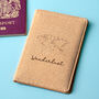 Personalised Natural Cork Passport Holder Rfid Blocking, thumbnail 1 of 10