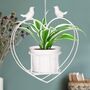 Contemporary Hanging Heart Planter, thumbnail 3 of 6