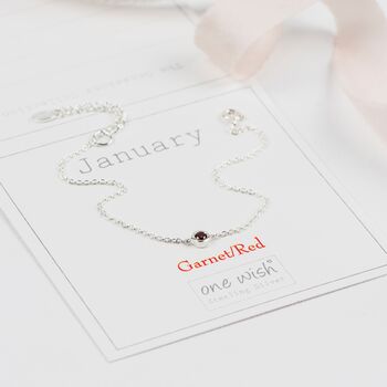 February Birthstone Sterling Silver Birthday Bracelet, 9 of 12