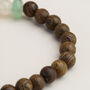 Wood And Crystal Beaded Bracelet, thumbnail 3 of 4