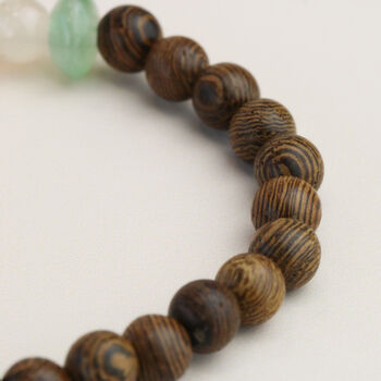 Wood And Crystal Beaded Bracelet, 3 of 4