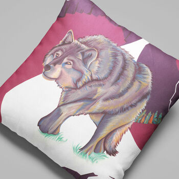 Wolf Animal Cushion, 11 of 12