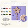 Children's Personalised Oak Wood Star Rainbow Clock, thumbnail 7 of 7
