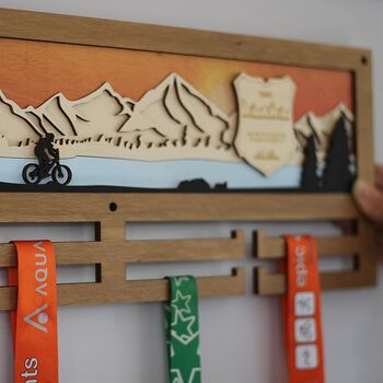 Mountain Bikers 3D Medal Hanger, 4 of 5