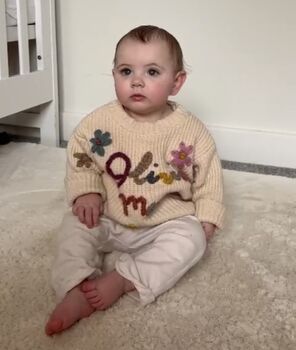 Personalised Baby And Children's Embroidered Knitted Jumper, 2 of 12
