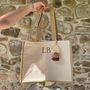 Personalised Siena Square Canvas Shoulder Handle Beach Shopper Tote Bag, thumbnail 1 of 6