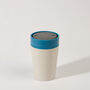 Circular Leakproof And Lockable Reusable Cup 8oz Blue, thumbnail 5 of 9