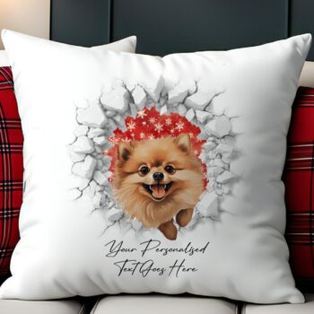 Personalised Christmas Pomeranian Break Through, 5 of 10