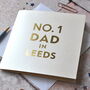 No.One Dad Location Gold Foiled Card, thumbnail 3 of 4